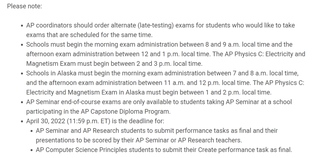 CB官方公布：2022 AP考试时间，将恢复线下考试！